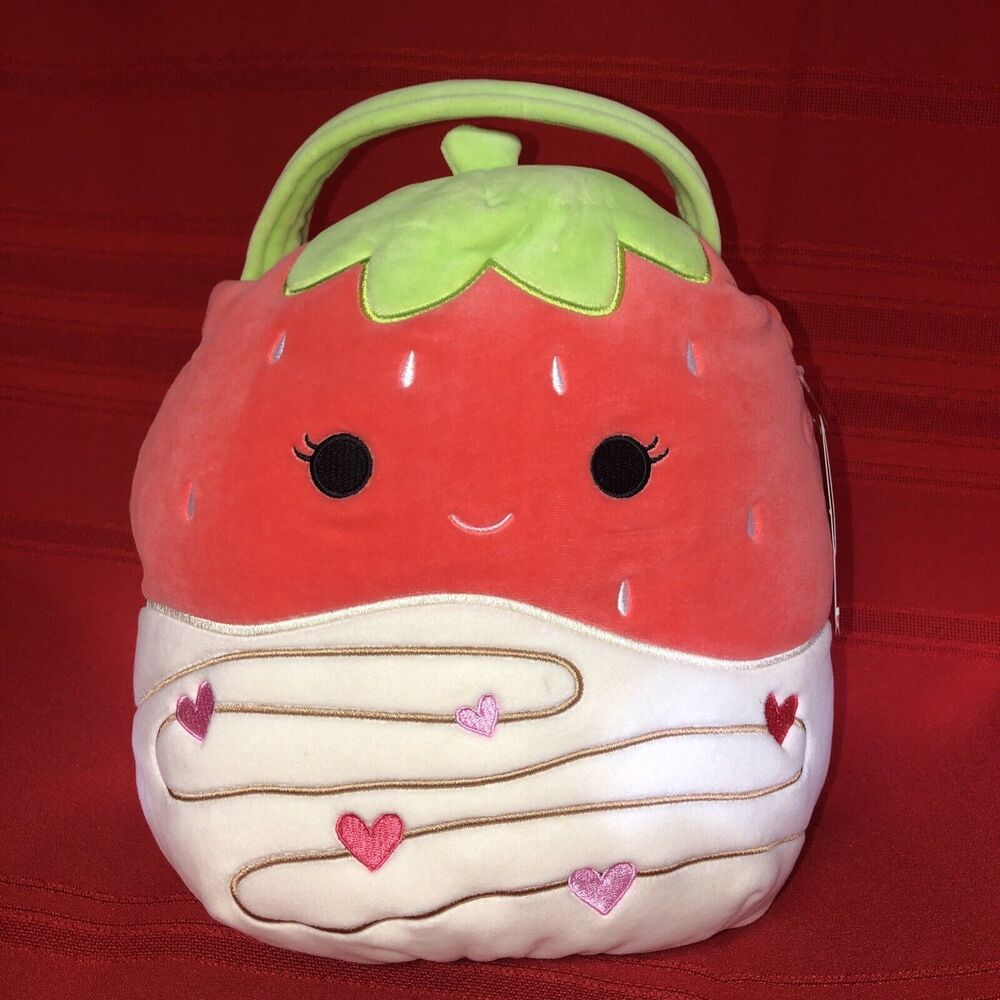 Original Squishmallows Scarlet Valentines Day Plush Treat Pail